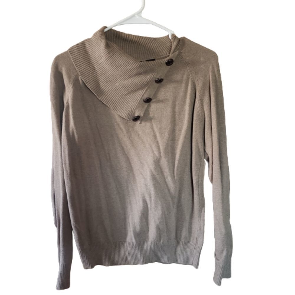 Woman's Jeanne Pierre Brown Sweater Size Medium